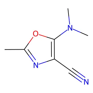 5-(Dimethylamino)-2-methyl-1,3-oxazole-4-carbonitrile structure