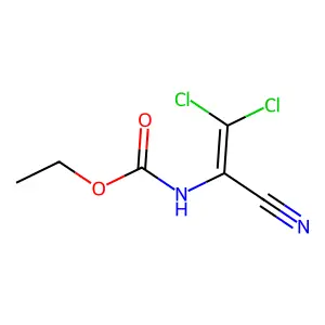 Ethyl N-(1-cyano-2,2-dichlorovinyl)carbamate structure