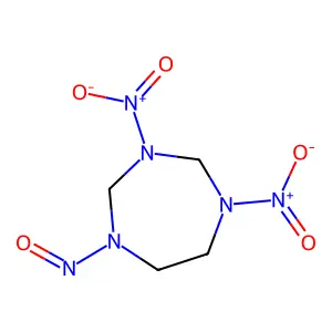 1H-1,3-5-Triazepine, hexahydro-1,3-dinitro-5-nitroso- structure