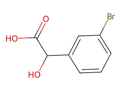 2-(3-Bromophenyl)-2-hydroxyacetic acid structure