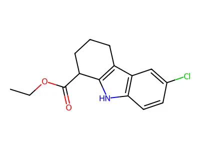 ethyl 6-chloro-2,3,4,9-tetrahydro-1H-carbazole-1-carboxylate structure