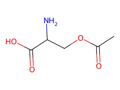 3-乙酰氧基-2-铵基丙酸盐 structure