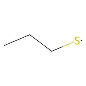 Propylthio radical structure