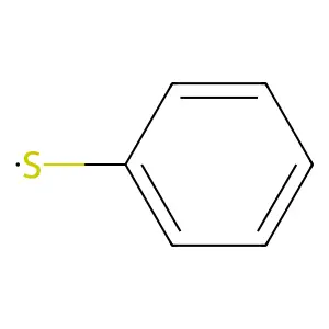 Phenylthio radical structure