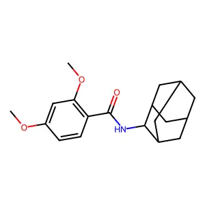N-(2-adamantyl)-2,4-dimethoxybenzamide structure