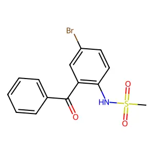 N-(2-benzoyl-4-bromophenyl)methanesulfonamide structure