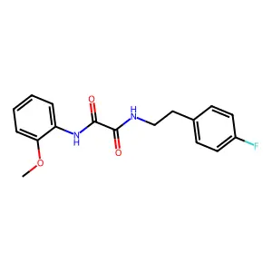 N1-(4-fluorophenethyl)-N2-(2-methoxyphenyl)oxalamide structure
