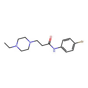 N-(4-bromophenyl)-3-(4-ethylpiperazin-1-yl)propanamide structure