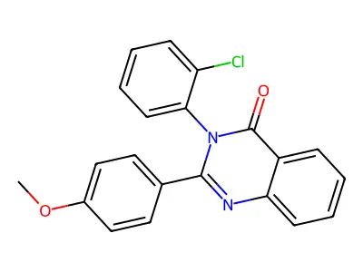 3-(2-Chlorophenyl)-2-(4-methoxyphenyl)quinazolin-4-one structure
