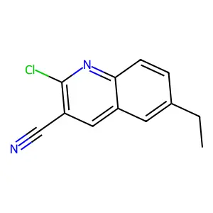 2-Chloro-6-ethylquinoline-3-carbonitrile structure