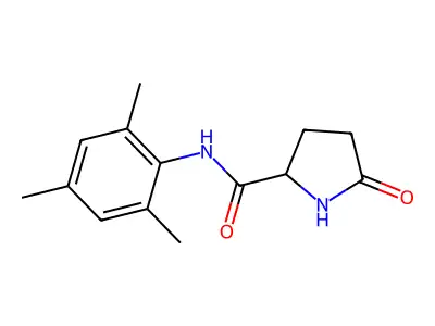N-Mesityl-5-oxo-2-pyrrolidinecarboxamide structure
