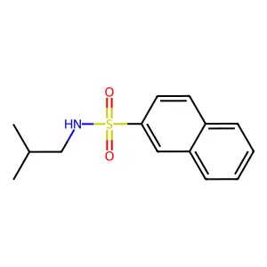 N-(2-methylpropyl)naphthalene-2-sulfonamide structure