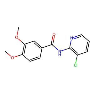 N-(3-chloropyridin-2-yl)-3,4-dimethoxybenzamide structure