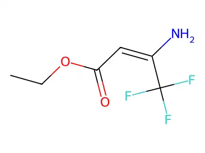 Ethyl 3-amino-4,4,4-trifluoro-2-butenoate structure