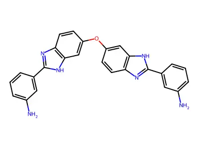 3-(5-{[2-(3-aminophenyl)-1H-benzimidazol-6-yl]oxy}-1H-benzimidazol-2-yl)aniline structure