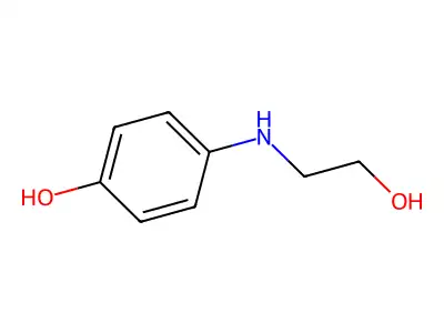 2-(4-Hydroxyanilino)ethanol structure