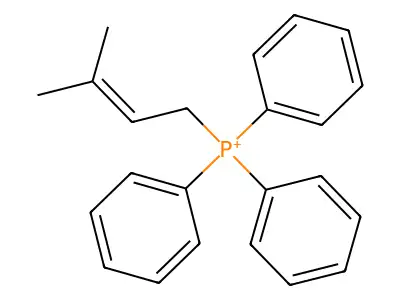 (3-Methyl-2-butenyl)(triphenyl)phosphorane structure
