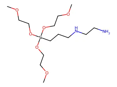 N-(3-(tris(2-methoxyethoxy)silyl)propyl)ethylenediamine structure