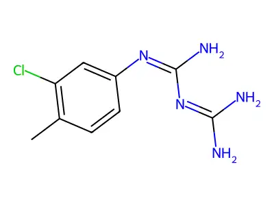 4-{[{[Amino(imino)methyl]amino}(imino)methyl]amino}-2-chloro-1-methylbenzene structure