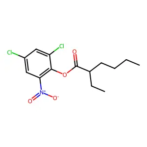 2,4-Dichloro-6-nitrophenyl 2-ethylhexanoate structure