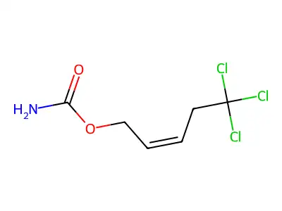 2-Penten-1-ol,5,5,5-trichloro-, 1-carbamate structure