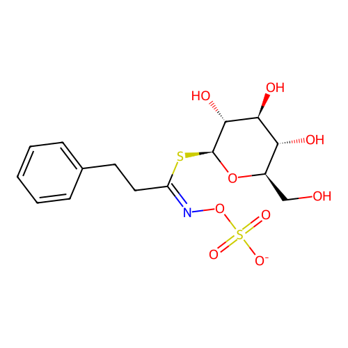 苯乙基芥子油苷 structure