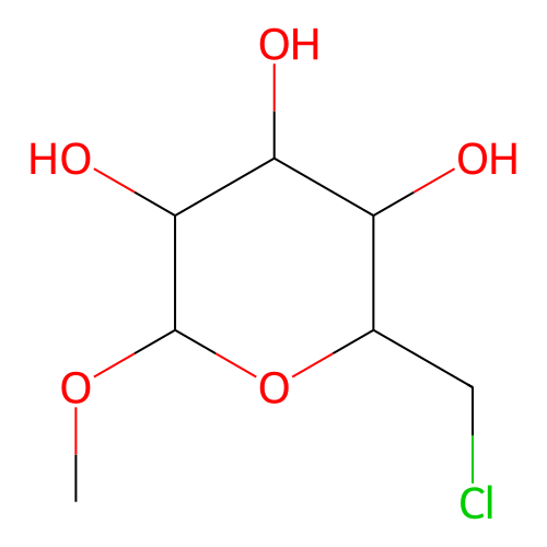 2-(Chloromethyl)-6-methoxyoxane-3,4,5-triol structure