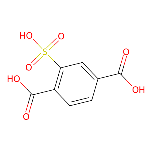 2-sulfoterephthalic Acid structure