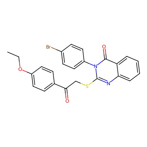 3-(4-BR-PHENYL)-2-((2-(4-ETHOXYPHENYL)-2-OXOETHYL)SULFANYL)-4(3H)-QUINAZOLINONE structure