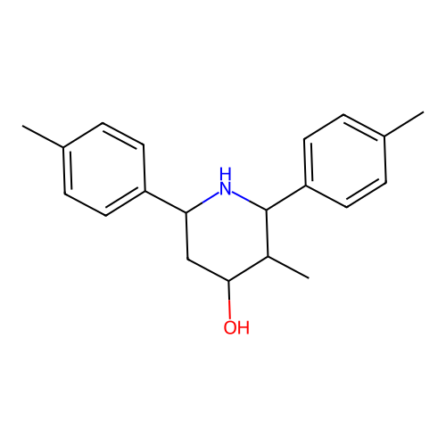 3-Methyl-2,6-bis(4-methylphenyl)piperidin-4-ol structure