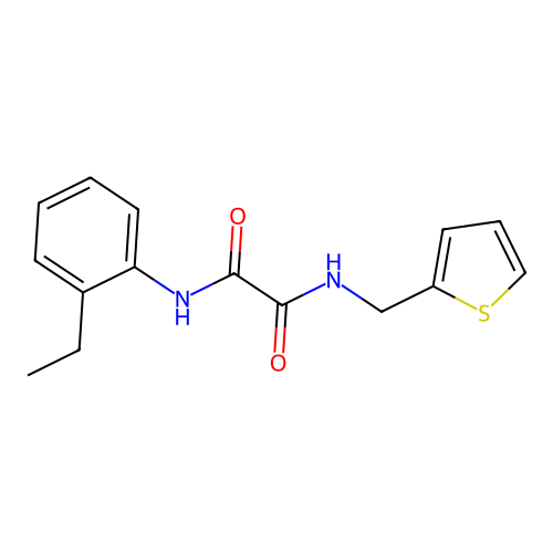 N-(2-ethylphenyl)-N'-(thiophen-2-ylmethyl)ethanediamide structure