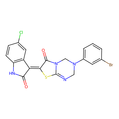 C19H12BrClN4O2S structure