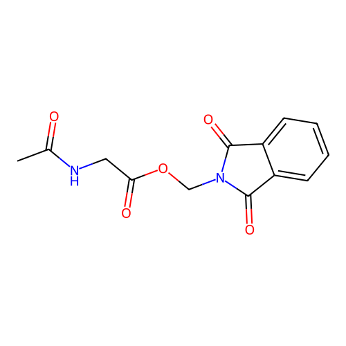 (1,3-Dioxoisoindolin-2-yl)methyl 2-acetamidoacetate structure