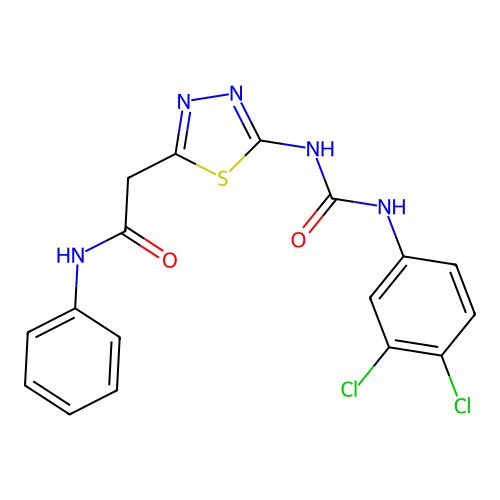 C17H13Cl2N5O2S structure