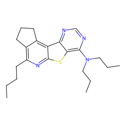 C22H30N4S structure