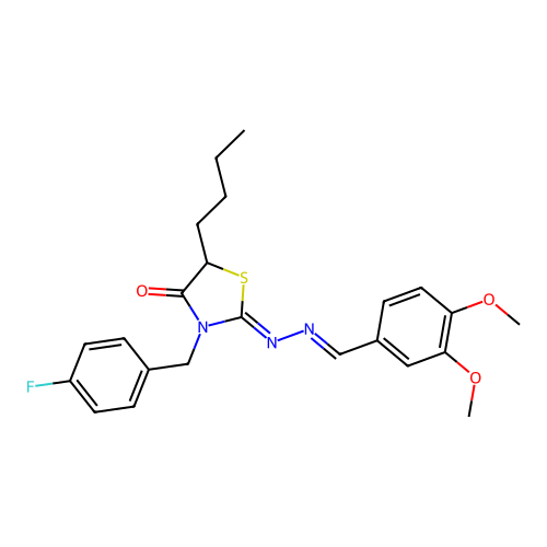 C23H26FN3O3S structure