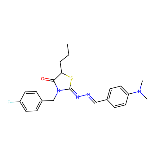 C22H25FN4OS structure