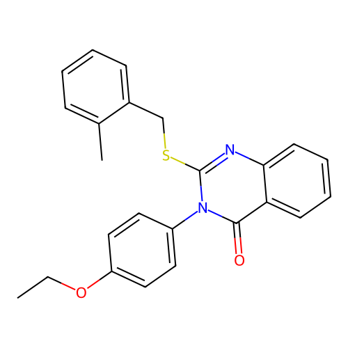 3-(4-ethoxyphenyl)-2-[(2-methylbenzyl)sulfanyl]quinazolin-4(3H)-one structure