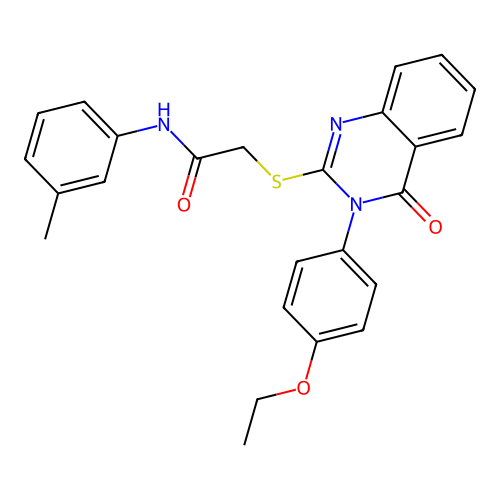 2-{[3-(4-ethoxyphenyl)-4-oxo-3,4-dihydroquinazolin-2-yl]sulfanyl}-N-(3-methylphenyl)acetamide structure