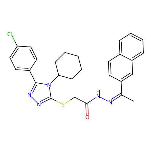 C28H28ClN5OS structure