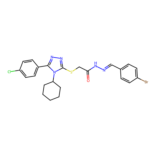 C23H23BrClN5OS structure