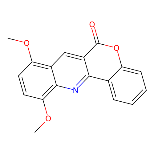 8,11-Dimethoxychromeno[4,3-b]quinolin-6-one structure