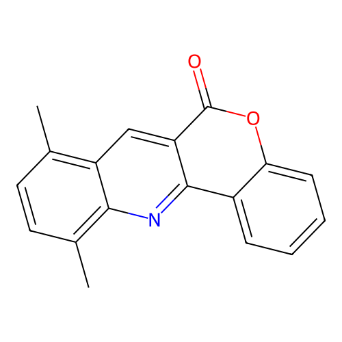 8,11-Dimethylchromeno[4,3-b]quinolin-6-one structure