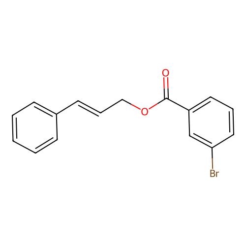 3-Phenylprop-2-enyl 3-bromobenzoate structure