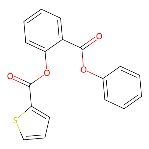 2-(Phenoxycarbonyl)phenyl 2-thiophenecarboxylate structure