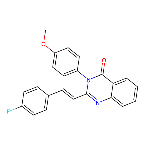 2-[(E)-2-(4-fluorophenyl)ethenyl]-3-(4-methoxyphenyl)quinazolin-4-one structure