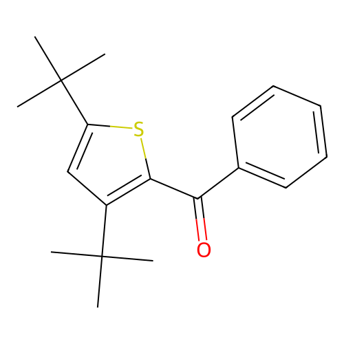 (3,5-Ditert-butyl-2-thienyl)(phenyl)methanone structure