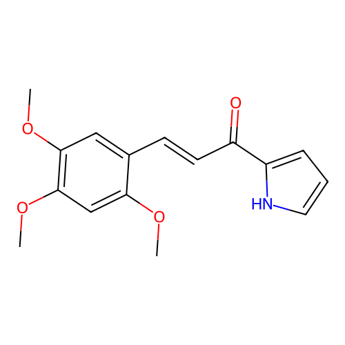1-(1H-pyrrol-2-yl)-3-(2,4,5-trimethoxyphenyl)-2-propen-1-one structure