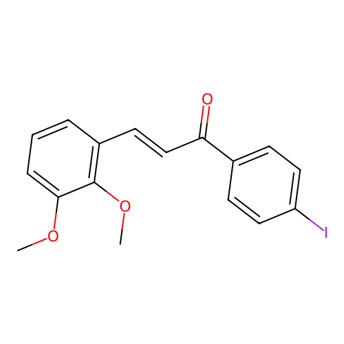 3-(2,3-Dimethoxyphenyl)-1-(4-iodophenyl)-2-propen-1-one structure