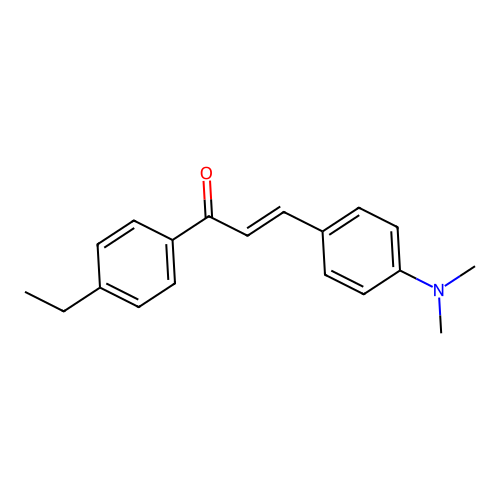 3-[4-(Dimethylamino)phenyl]-1-(4-ethylphenyl)prop-2-en-1-one structure